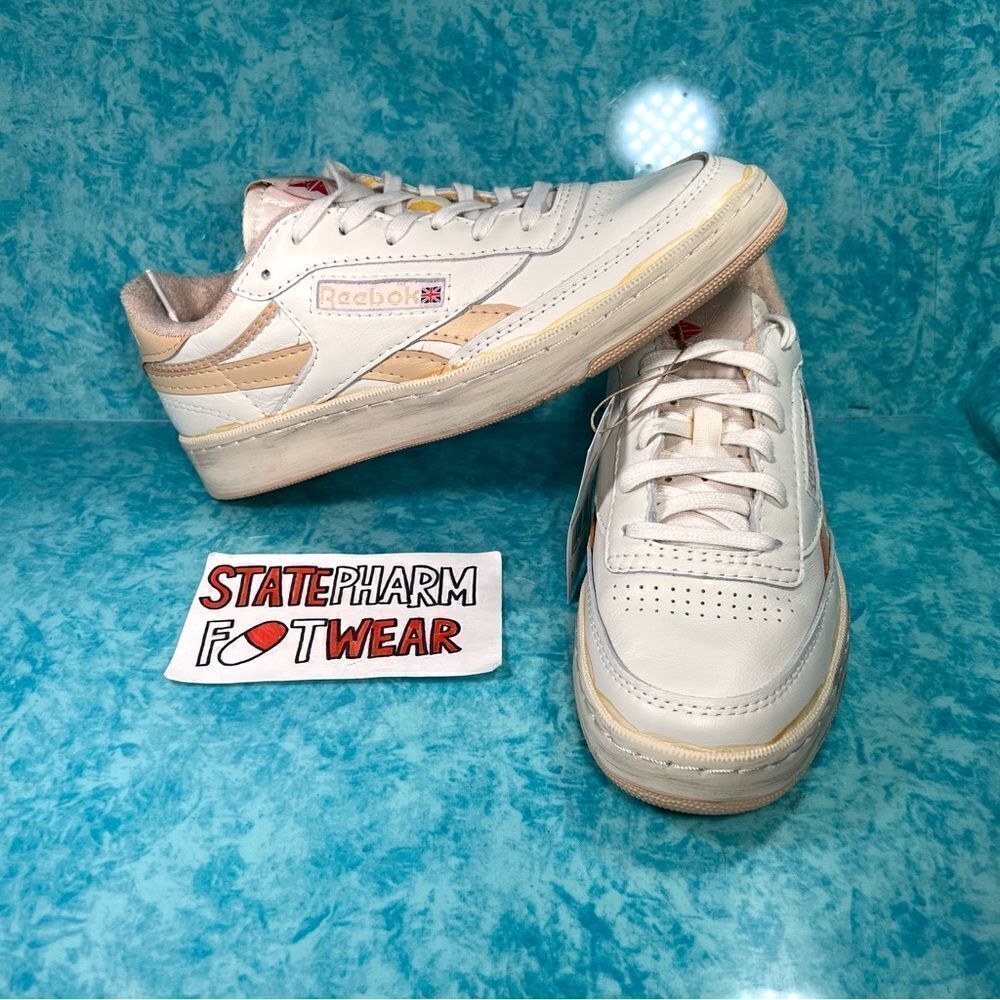 Reebok Club C Revenge Vintage Chalk Men's Retro Leather Low Top Shoes